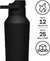 Botella Térmica SPORT CANTEEN MATTE BLACK 590ml - Celsius Thermal Backpacks