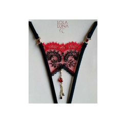 Tanga Fina Elegante Abierta Victoria Open De Lola Luna Talla G