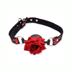 Mordaza Ajustable Gag De Rosa - Full Bloom Master Series