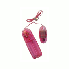 Bala Vibradora Con Control Clítoris Rosa Transparente Sstoys