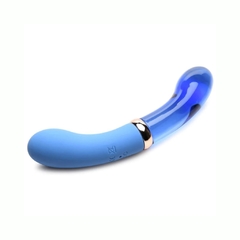 Vibrador Consolador De Cristal Recargable - Vibra Glass 10X Bleu