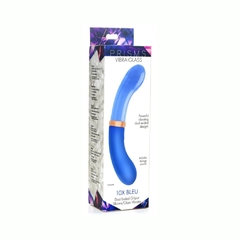 Vibrador Consolador De Cristal Recargable - Vibra Glass 10X Bleu - tienda en línea