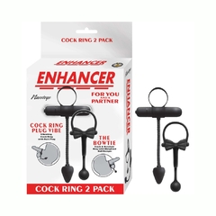 Set Anillos Para Pene De Silicona - Enhancer Cock Ring 2 Pack - Piccolo Boutique