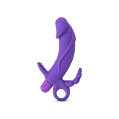 Vibrador Silicona Triple Estimulación - Luxe Venus Purple - comprar en línea