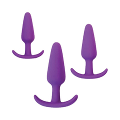 Kit De 3 Plug Anal Púrpura - Gossip Rump Rockers Curve Novelties - comprar en línea