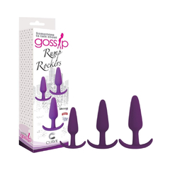 Kit De 3 Plug Anal Púrpura - Gossip Rump Rockers Curve Novelties en internet