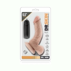 Dildo Vibrador Realista Control Remoto - Dr Skin Ken 6.5" Blush en internet