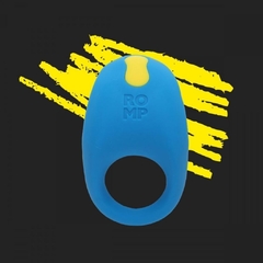 Anillo Vibrador Silicon Recargable Sumergible Juke Azul Romp