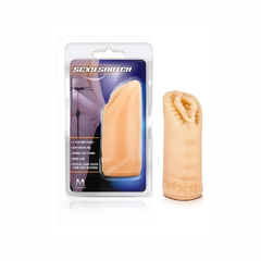 Masturbador Vaginal Texturizado Con Esferas - Sexy Snatch Beige Blush - Piccolo Boutique