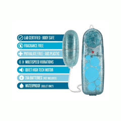 Bala Vibradora Con Control Azul - B Yours Glitter Power Blush - Piccolo Boutique