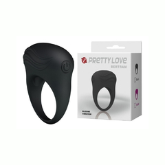 Anillo Vibrador De Silicona Negro - Bertram Pretty Love - comprar en línea