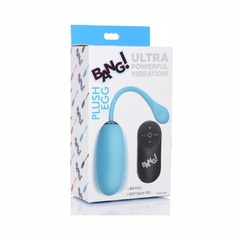 Huevo Vibrador Con Control Remoto - Bang! Plush Egg Blue