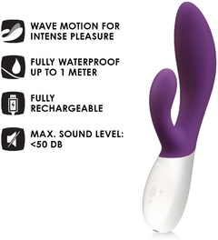 Ina Wave Plum Lelo - Conejo Vibrador Con Movimiento De Olas - Piccolo Boutique