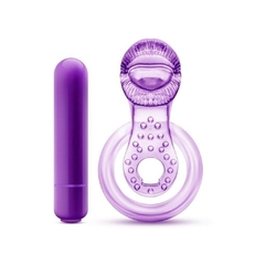 Anillo Vibrador Doble Con Lengua - Play With Me Lick It Blush - tienda en línea