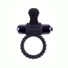 Anillo Vibrador De Pene Texturizado - Fantasy Super Ring Black - comprar en línea
