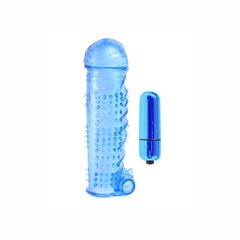 Funda Para Pene Texturizada Con Bala - Classix Sleeve Bullet Blue - comprar en línea