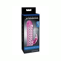 Funda Extensora y Vibradora Vibrating Couples Cage Pink - Piccolo Boutique