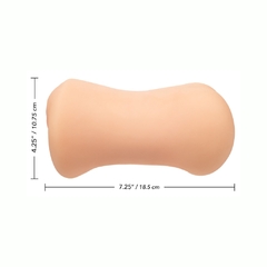 Masturbador Doble Vaginal y Anal - Stroke It Dual Entry Beige - comprar en línea