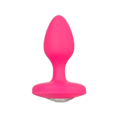 Plug Anal Vibrador Recargable Con Piedra - Cheeky Gems Medium Pink en internet
