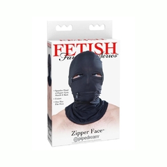 Capucha Con Cremallera Bondage - Zipper Face Black en internet