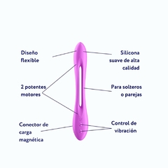 Multivibrador Flexible De Silicona - Satisfyer Elastic Joy Violet - comprar en línea
