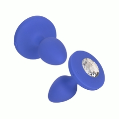 Plug Anal Vibrador Recargable Con piedra - Cheeky Gems Medium Purple - Piccolo Boutique