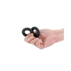 Duo Anillos Para Pene De Silicona - Renegade Erectus Black - comprar en línea