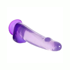Dildo Consolador Cristalino Púrpura - King Cock Clear 10 With Balls - comprar en línea