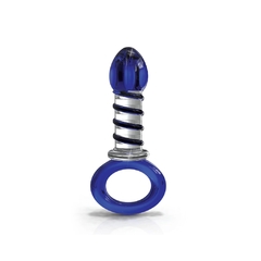 Consolador de Cristal De Espiral - Icicles No 81 Azul