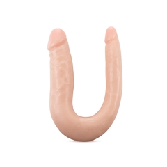 Dildo Doble Flexible Realista - Dr. Skin Mini Double Dong Beige