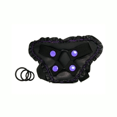 Strap On Ajustable Para Dildo - Dillio Fancy Fit Harness Purple - comprar en línea