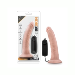 Dildo Consolador Vibrador Realista - Dr. Skin Dave Beige - tienda en línea