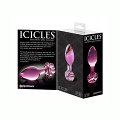 Plug Anal De Cristal Con Flor Rosa - Iciles 48 Pipedream - Piccolo Boutique