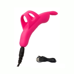 Imagen de Dedal Mini Vibrador De Conejo - Neon Vibes Flirty Pink