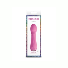 Vibrador de Silicona Con Gema de Luz - Charms Flora Pink - Piccolo Boutique