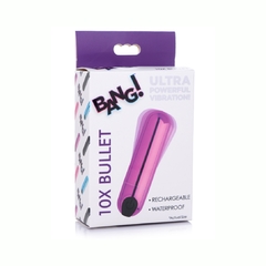 Bala Vibradora Recargable Cromada - Bang 10x Bullet Purple - tienda en línea