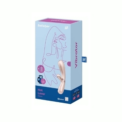 Conejo Vibrador Térmico Con App - Hot Lover Silver Satisfyer - tienda en línea