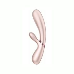 Conejo Vibrador Térmico Con App - Hot Lover Silver Satisfyer