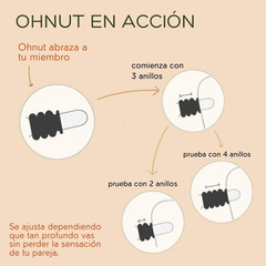 Set 4 Anillos Ajustables Para Pene Sexo Sin Dolor - Ohnut Jade en internet