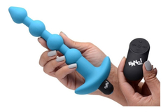 Bolas Anales Vibradoras De Silicona Azul Con Control - Anal Beads Bang - comprar en línea