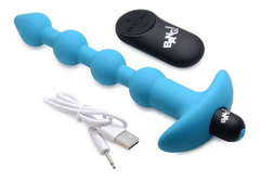Bolas Anales Vibradoras De Silicona Azul Con Control - Anal Beads Bang en internet