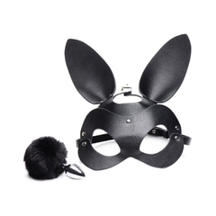 Set Plug Anal Cola De Conejo Antifaz Sexy - Bunny Tail Mask