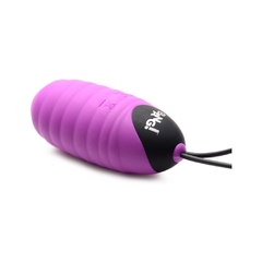 Huevo Vibrador Con Control Recargable - Ribbed Egg Purple en internet