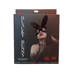 Mascara Bondage De Conejo Piel Sintética - Black Bunny Stoys - Piccolo Boutique