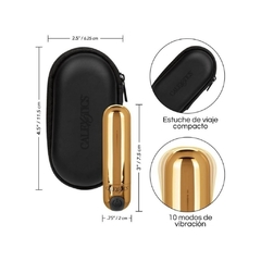 Imagen de Bala Vibradora Recargable Con Estuche Hideway Gold