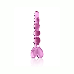 Consolador De Cristal - Icicles Glass Pink 43