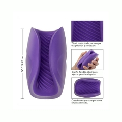 Imagen de Masturbador Manual Flexible - The Gripper Spiral Grip Purple