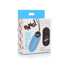 Huevo Vibrador Con Control Recargable - Grooved Egg Blue - tienda en línea