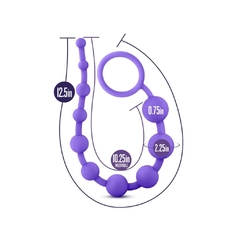 Bolas Tailandesas Anales - Silicone 10 Beads Purple Luxe - Piccolo Boutique