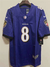 CAMISA FUTEBOL AMERICANO NFL BALTIMORE RAVENS - JACKSON HOME BORDADO - AZUL/PRETO - tienda online